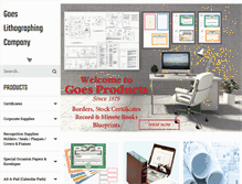 Tablet Screenshot of goesproducts.com